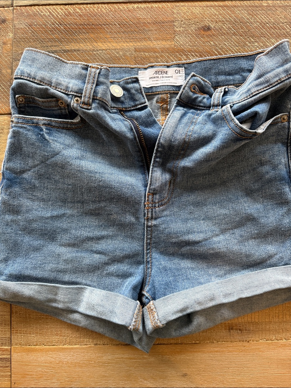 Ardene Light Blue Denim Rolled-Hem Women's Shorts